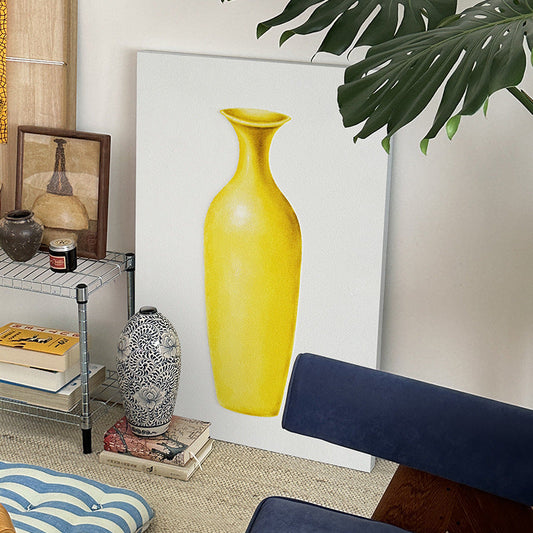 Brighten Your Space with Yellow Vase Wall Art