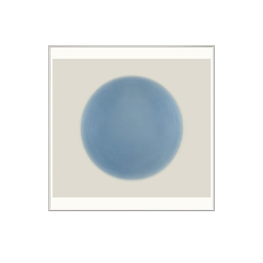 Square Blue Gradient Abstract Wall Decor with Acrylic Glaze, 23.62 in